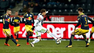 Stefan Hierländer erzielte das Führungstor zum 1:0 für die Grazer