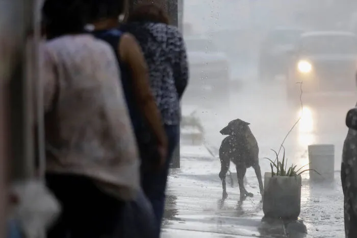 Regenstürme und Überschwemmungen in Mexico City.