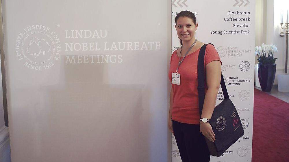 Am Bodensee traf die Klagenfurter Doktorandin Andrea Ettinger nicht nur junge Kollegen, sondern Menschen, die man sonst nur aus Büchern kennt: nämlich 17 Wirtschaftsnobelpreisträger