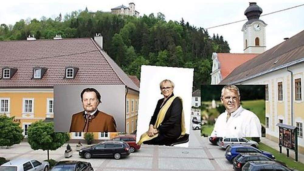 Sie wollten das Bürgermeisteramt: (Von links) Franz Pirolt, Emilis Selinger und Norbert Sadler