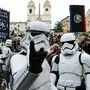Feierten Star Wars: Troopers vor der spanischen Treppe in Rom