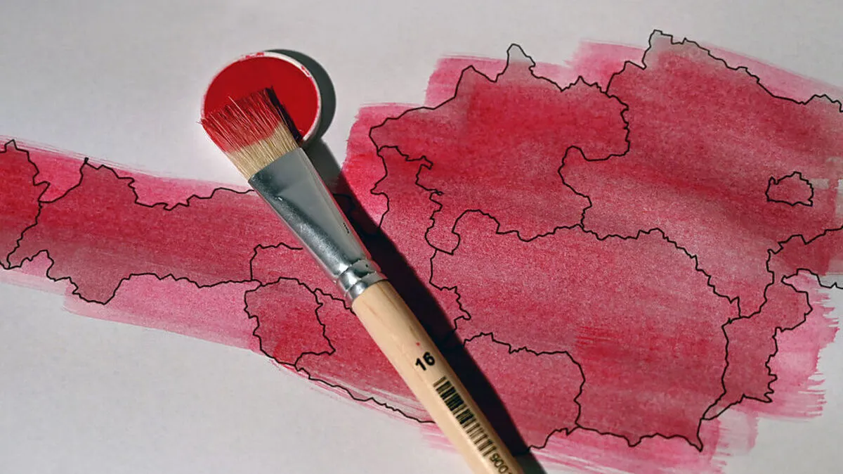 Österreich seit vier Wochen rot