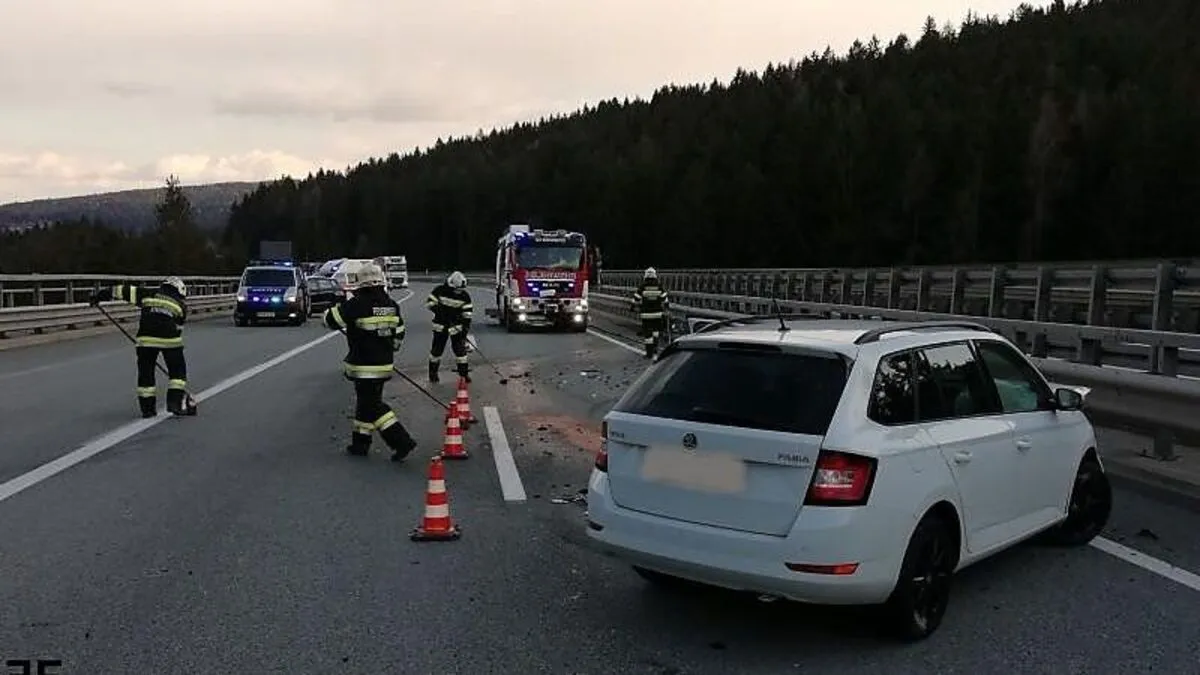Sechs Mann räumten die Unfallstelle.