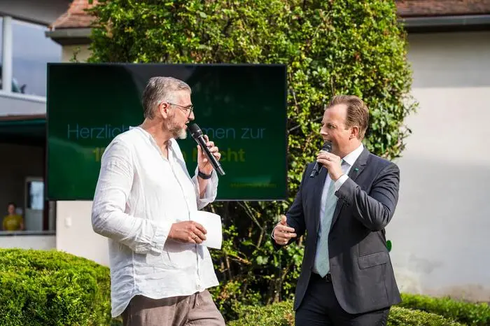 Axmann mit Landesrat Karlheinz Kornhäusl