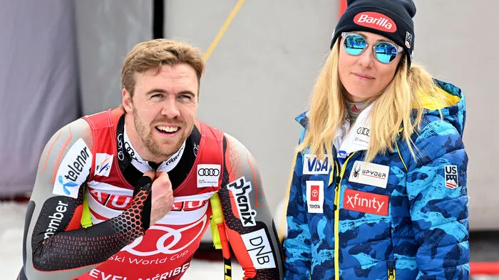 Mikaela Shiffrin mit ihrem norwegischen Freund Aleksander Aamodt Kilde 