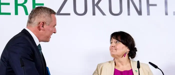 Landeshauptmann Mario Kunasek und Vize-LH Manuela Khom wollen „einen geeigneten Wachstumspartner an Bord holen“