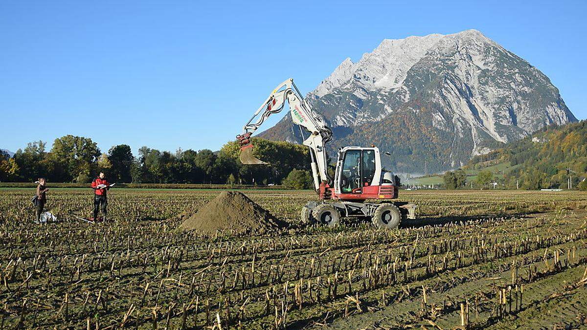 Auf diesem Grundstück in Stainach wurden bereits Probebohrungen gemacht