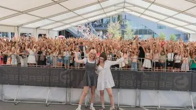 Das Duo ViktoriaSarina begeisterte Tausende Fans in Seiersberg