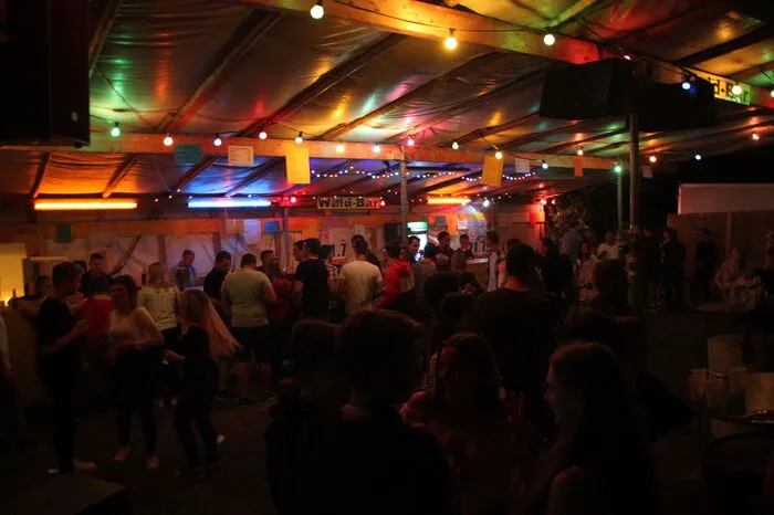 Die Aufgabe des DJ´s übernahmen die Feuerwehrmitglieder selbst und waren für die richtigen Beats in der Waldbar verantwortlich.