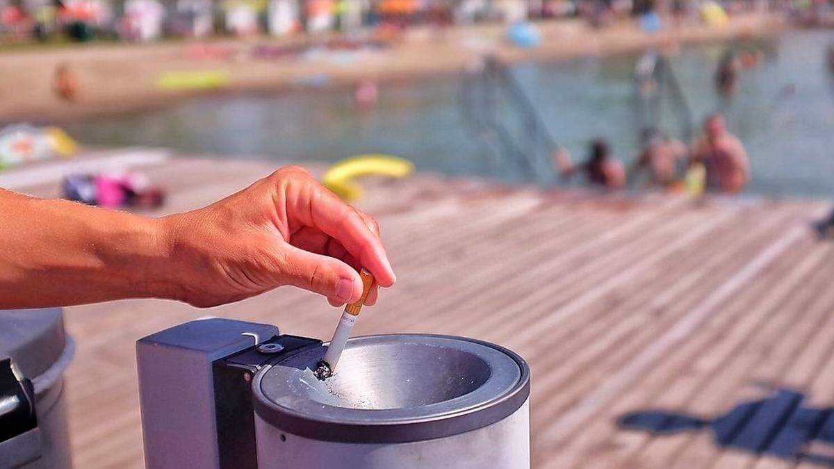 Sechs Jahre früher als in Bibione wurde im Klagenfurter Strandbad ein Rauchverbot im Strandbereich eingeführt