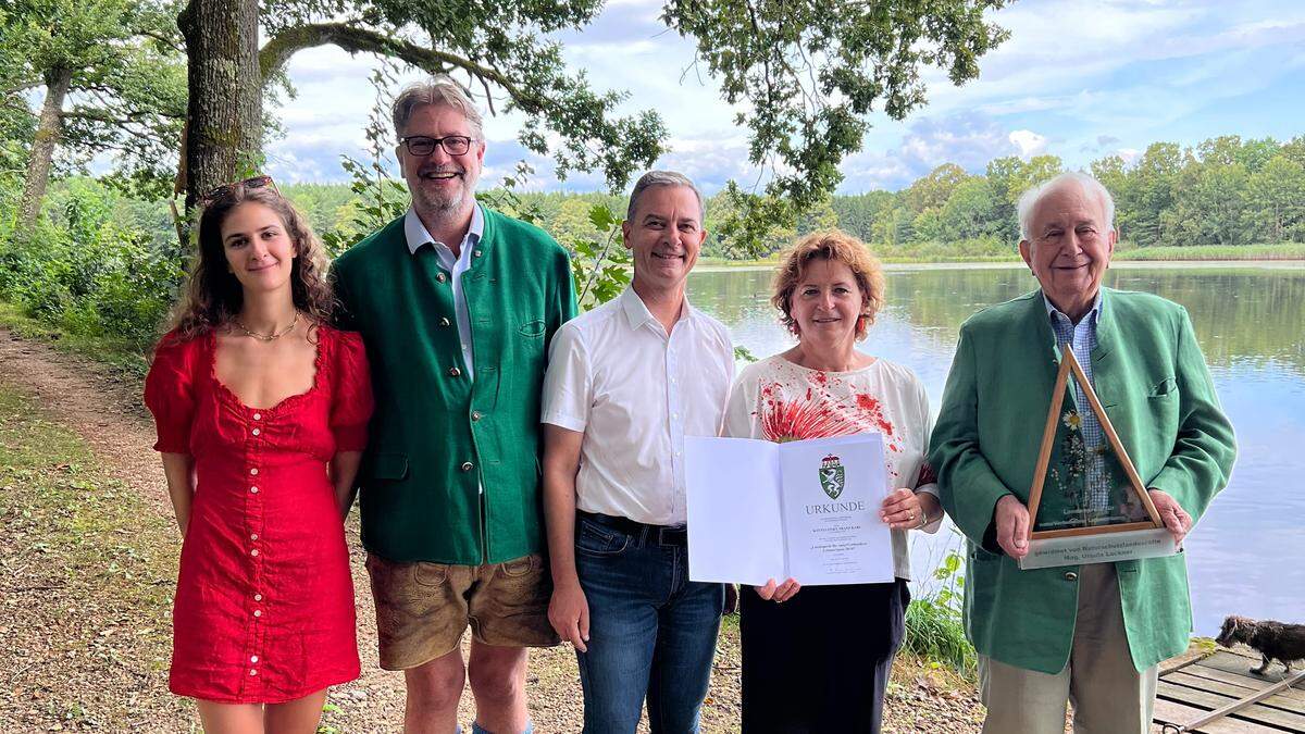 Ursula Lackner und Familie Kottulinsky bei der Verleihung