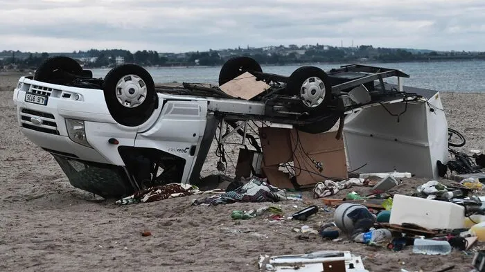 Teile von Nordgriechenland wurden von schweren Unwetter verwüstet.