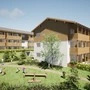 Eine Visualisierung des Wohnprojekts "Wohnen am Mühlbach" in Dellach im Drautal