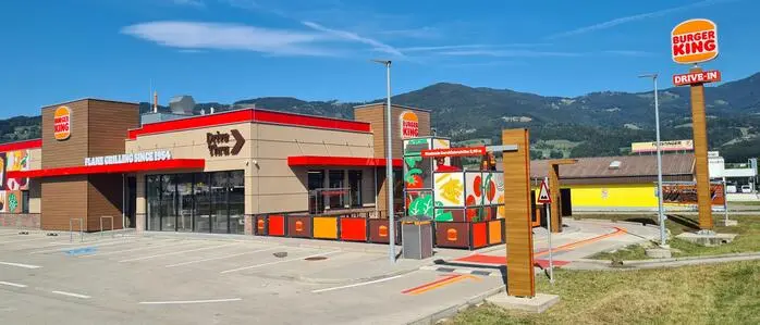 Ein Burger-King-Restaurant von außen