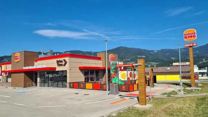 Ein Burger-King-Restaurant von außen