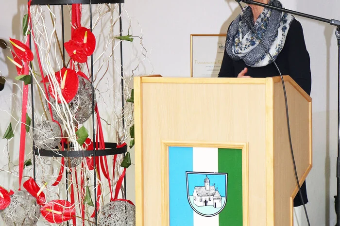 Eingeladen hat die Sozialstadträtin Renate Dielacher von der Stadtgemeinde Feldkirchen. Sie hielt auch die Jubiläumsansprache.