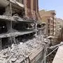 This picture shows a destroyed residential building that was hit in an Israeli strike, in Tehran, on June 25, 2025. A fragile ceasefire in the Iran-Israel war appeared to be holding on June 25, after 12 days of strikes that saw Israel and the United States pummel the Islamic republic's nuclear facilities. (Photo by ATTA KENARE / AFP)