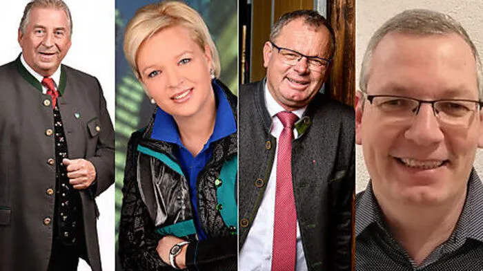 Die Spitzenkandidaten und die Spitzenkandidatin von links: Rudolf Planton, Johanna Radl, Klaus Köchl und Harry Wipperfürth