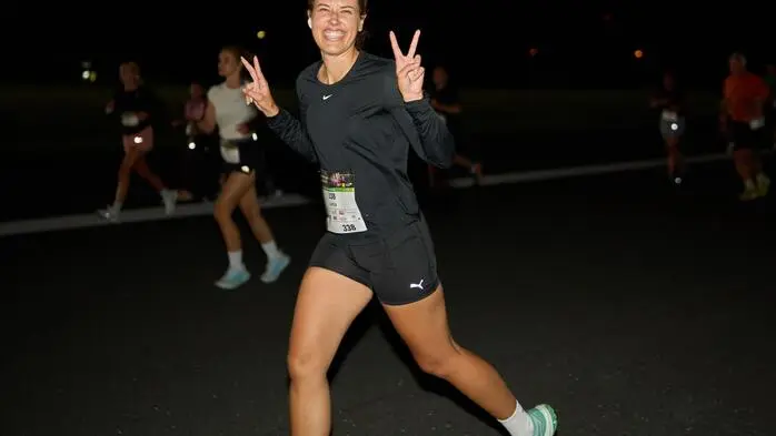 Die Teilnehmenden konnten die rund 5,5 Kilometer lange Runde auf der Start- und Landebahn 90 Minuten lang beliebig oft absolvieren