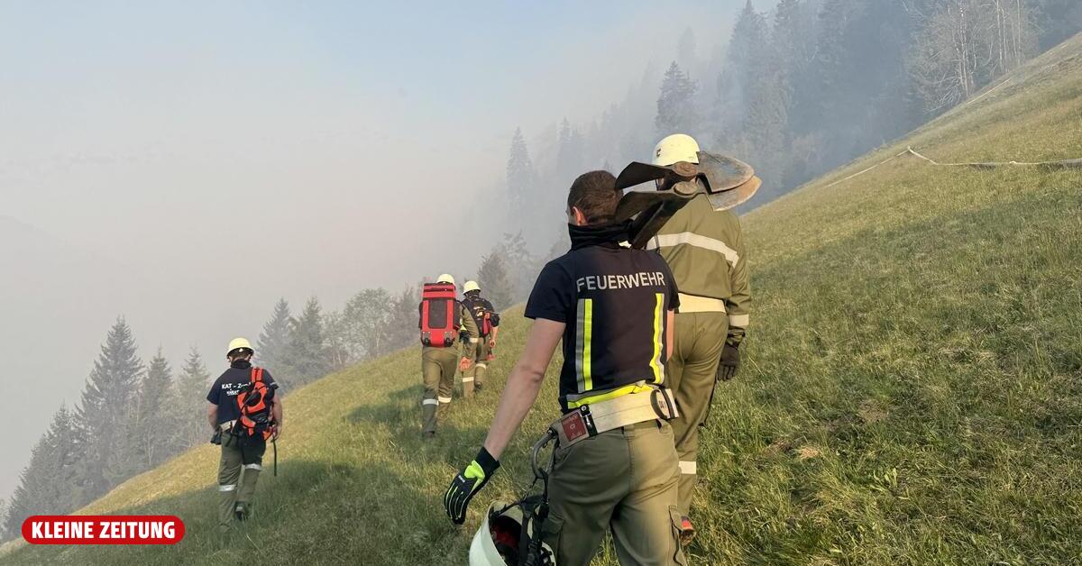 Is it really coming? Forest fire in the Lesach Valley has reignited.