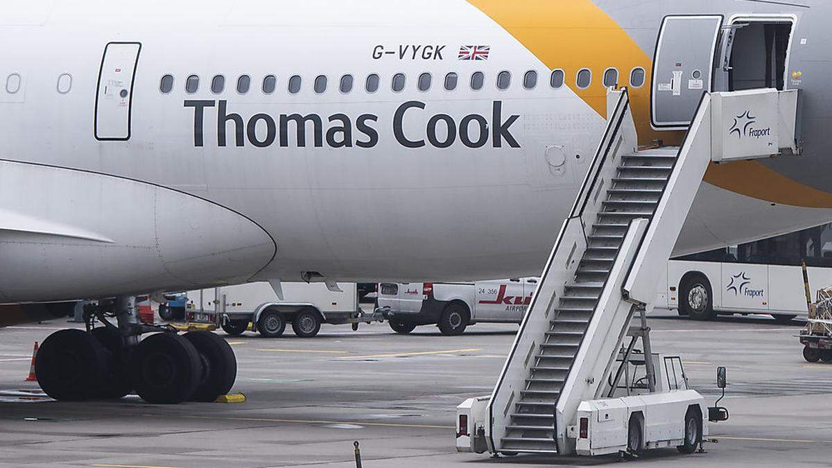 Wer bei TUI gebucht hat, aber mit einer Maschine von Thomas Cook geflogen wäre, bleibt am Boden