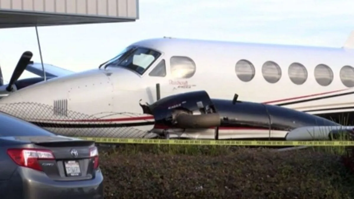 Am Flugzeug entstand großer Sachschaden 