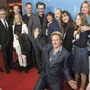 Ausgelassene Stimmung bei der Premiere in Berlin: David Schalko und die Stars von "M - Eine Stadt sucht einen Mörder"