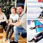 Andreas Prommegger mit Frau Susanne und den Kindern Laura und Lukas (links). In Russland feierte der Salzburger heuer seinen insgesamt 20. Einzel- Weltcupsieg