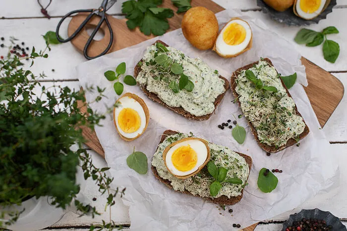 Frühlingsrezept als Snack oder leichte Hauptspeise