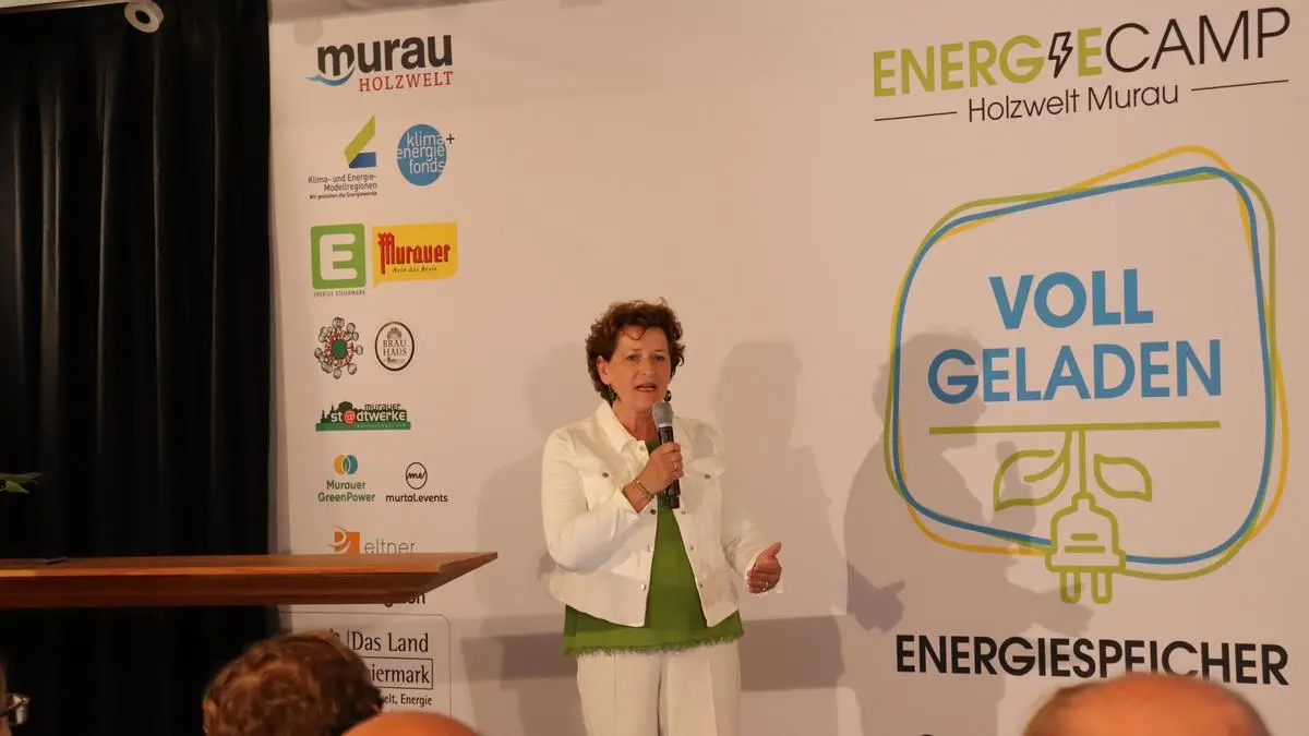 Landesrätin Ursula Lackner nahm heuer erstmals am Energiecamp Murau teil  
