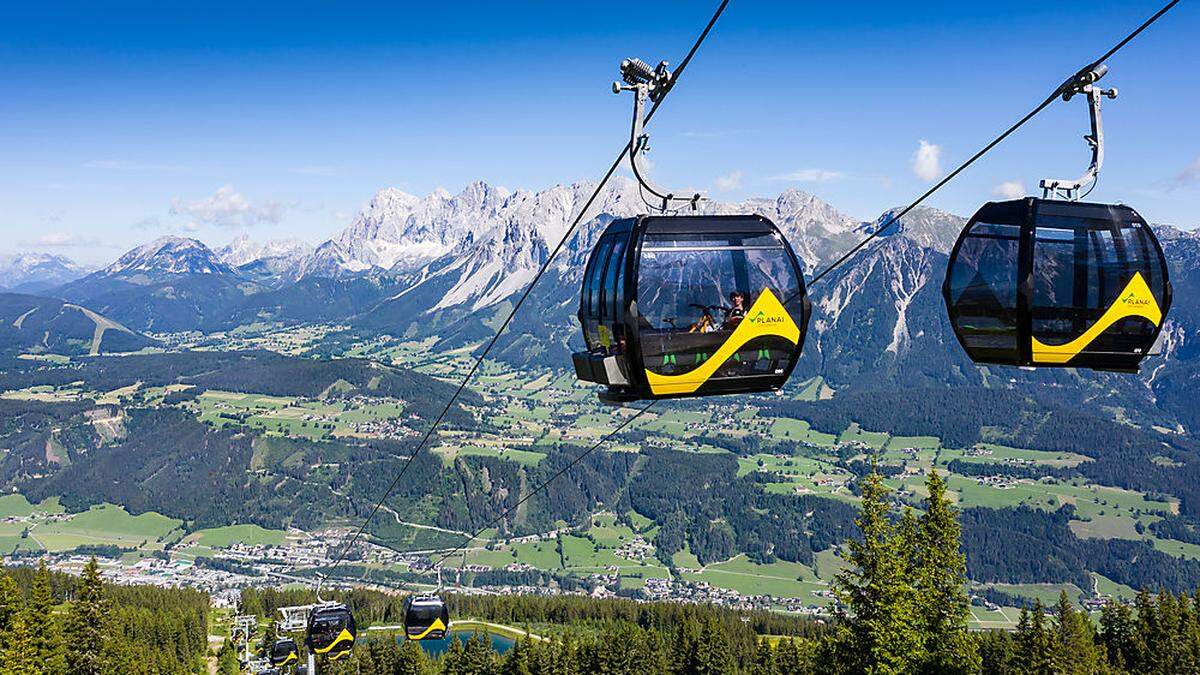 Die Hauptseilbahn auf die Planai