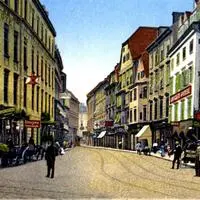 Die Sackstraße, wie sie früher einmal war