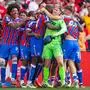 Crystal Palace v Liverpool, FA Community Shield, Football, Wembley Stadium, London, UK - 10 Aug 2025 Crystal Palace players celebrate at full time London Wembley Stadium Wembley GBR, UK NEWSPAPERS OUT Copyright: xEllixBirchx