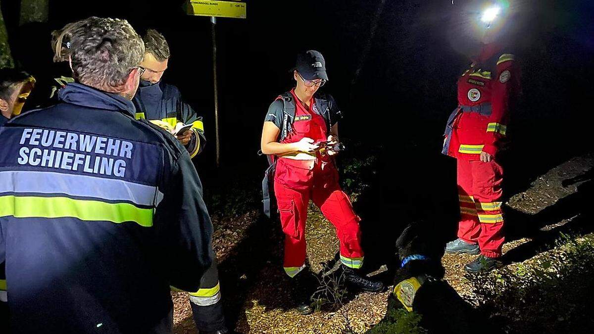 Die Einsatzkräfte suchten nach dem Verirrten