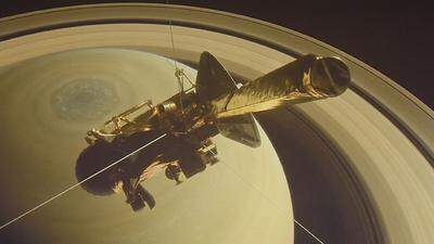 Die Sonde Cassini wird heute bis zu ihrem Aufprall auf dem Saturn noch Daten schicken