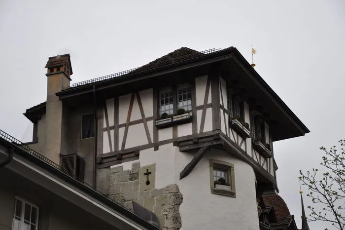 Das Dach des Holländerturms - hier wurde seinerzeit dem verbotenen Laster Rauchen gefrönt