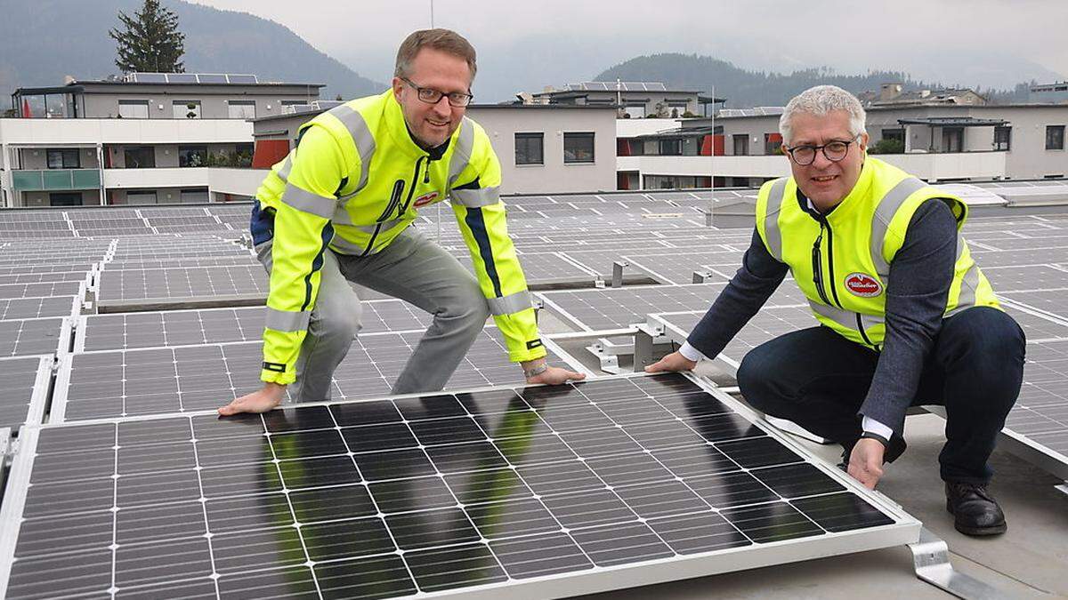 Brauereivorstand Thomas Santler (rechts) und Marketingchef Peter Peschel