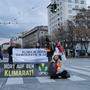 Eine solche Klimablockade in Wien regte den Beschuldigten auf