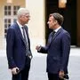 Arsene Wenger mit dem französischen Präsidenten Emanuel Macron
