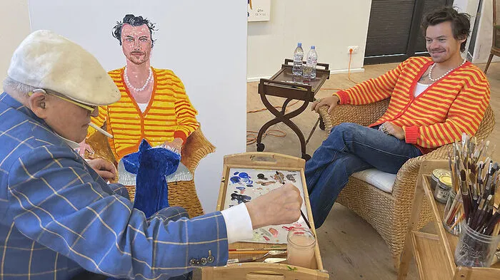 Harry Styles saß David Hockney Modell