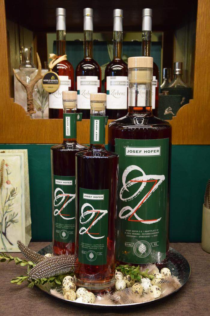 Hoover pine liqueur carries the brand name 