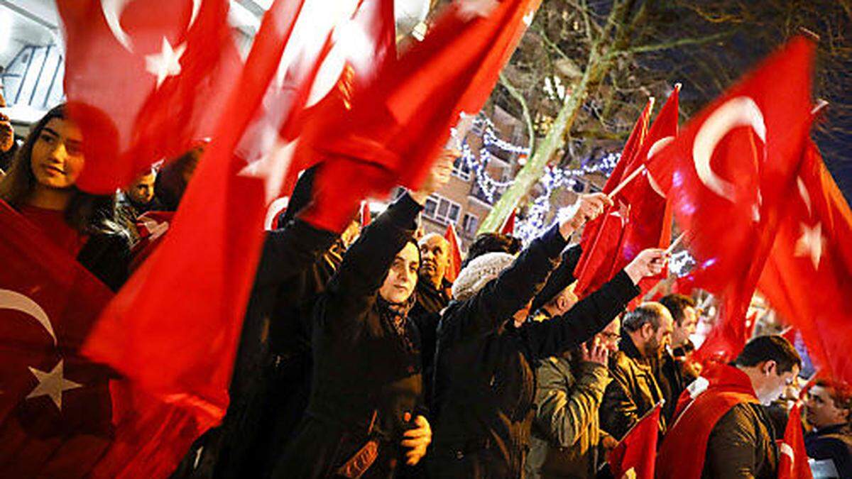 Demonstrationen in Rotterdam