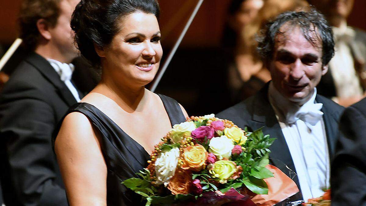 Anna Netrebko (Adriana Lecouvreur) bei der konzertant aufgeführten Oper 'Adriana Lecouvreur