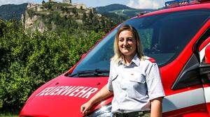 Natalie Egger ist fast täglich für die Freiwillige Feuerwehr Griffen im Dienst