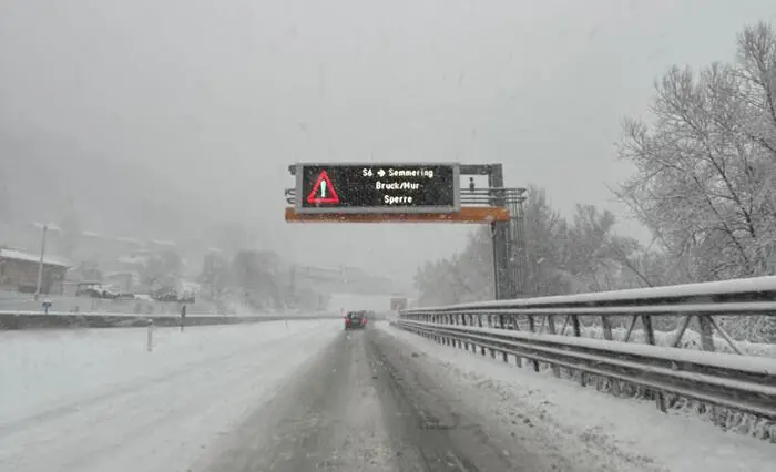 Sperren auf der S 6 werden bereits von der Asfinag angekündigt