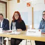 Planungsverbandsobmann Markus Stotter, Gesundheits- und Pflegelandesrätin Cornelia Hagele und Katrin Prem von der Abteilung Pflege des Landes Tirol