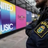 Polizei gehört zum Bild vor und in der Malmö-Arena