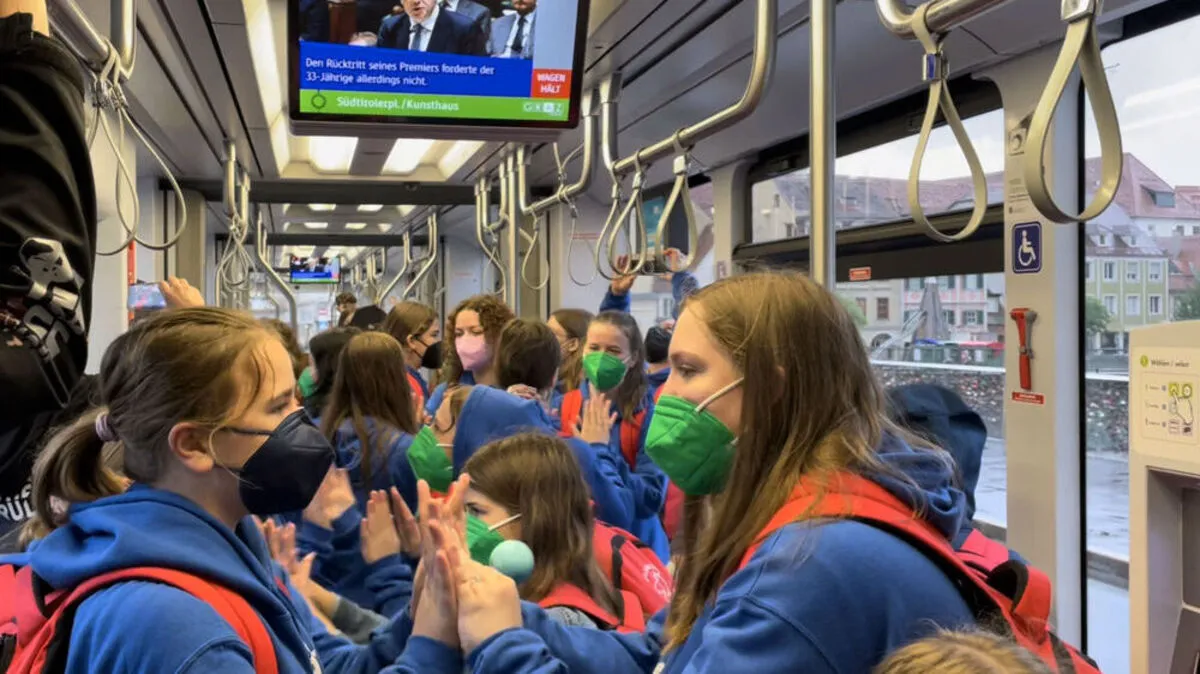 Die Gumpoldskirchner Spatzen, singend in der Bim