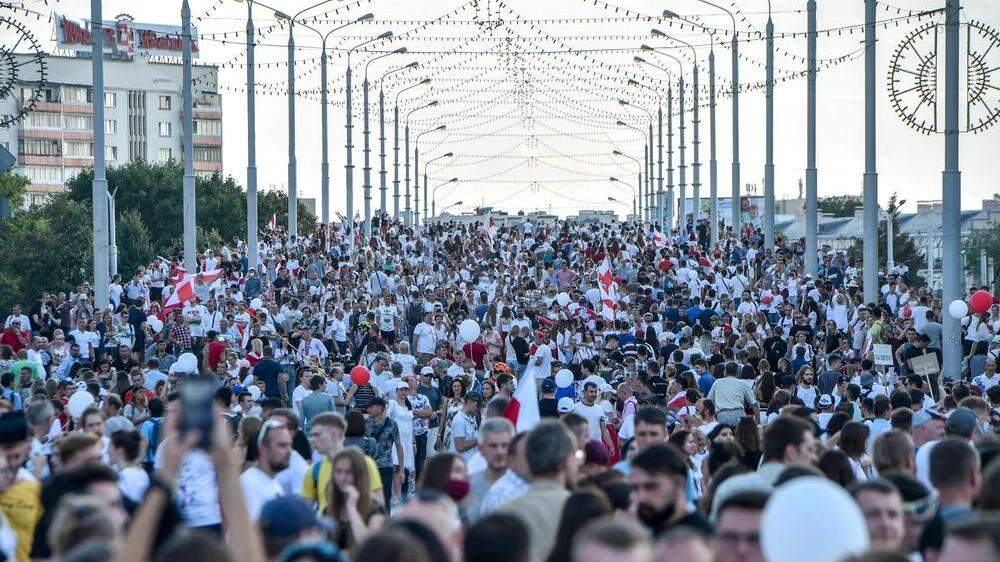 Nach dem „Marsch der Freiheit“ vom Wochenende erhöht die Opposition in Weißrussland diese Woche den Druck und fordert die Bevölkerung zum Generalstreik auf
