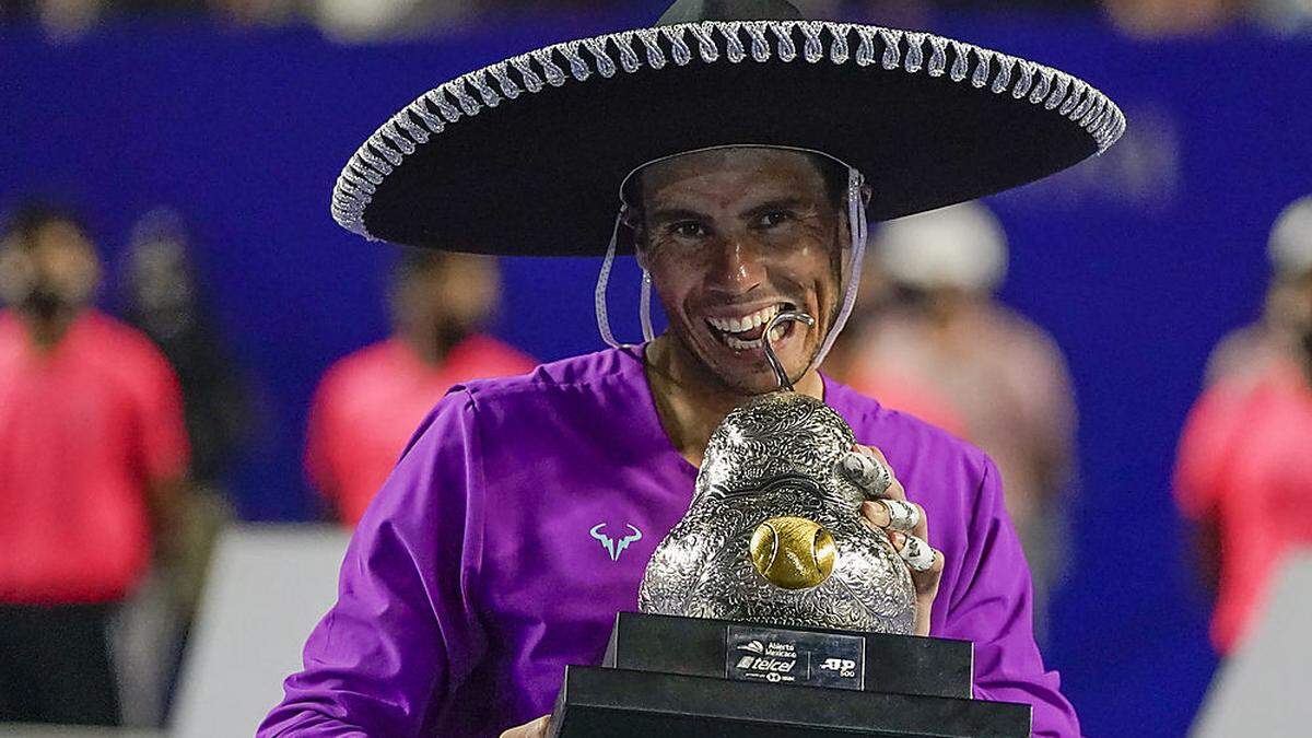 Rafael Nadal hat in Acapulco seinen 91. Titelgewinn auf der ATP-Tour gefeiert